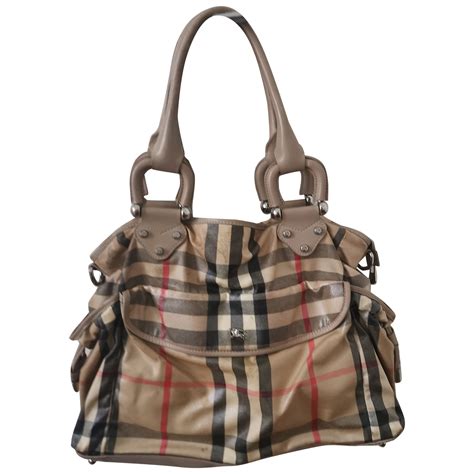 Burberry diaper bag used